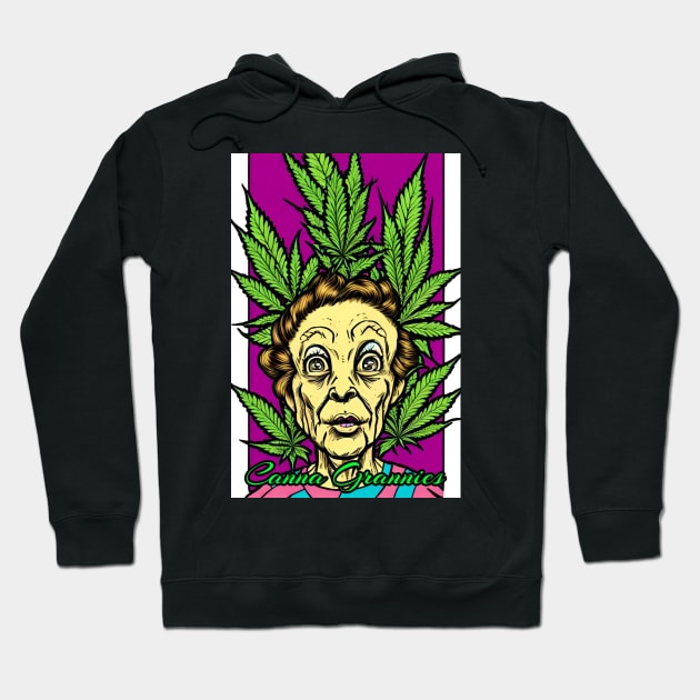 Canna Grannies 45 Hoodie by Benito Del Ray